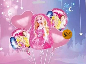 Barbie Balloons (5 Pcs) – Hexa Blue